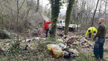 sanacija divjega odlagališča nad Dolnjo Košano (3)